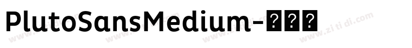 PlutoSansMedium字体转换