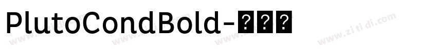 PlutoCondBold字体转换