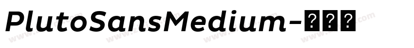 PlutoSansMedium字体转换