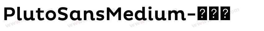 PlutoSansMedium字体转换