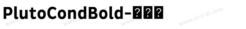 PlutoCondBold字体转换