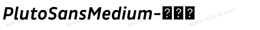 PlutoSansMedium字体转换