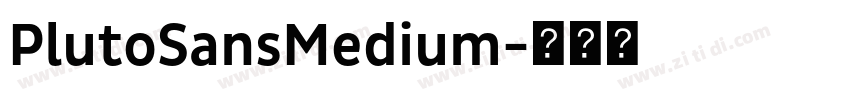 PlutoSansMedium字体转换