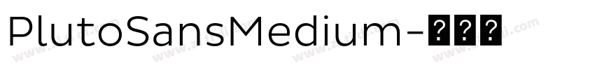 PlutoSansMedium字体转换