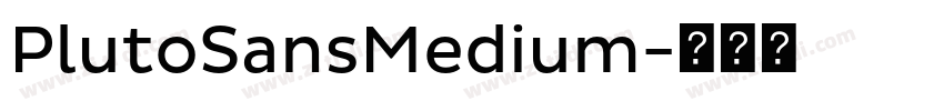 PlutoSansMedium字体转换