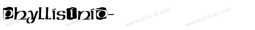 PhyllisIniD字体转换