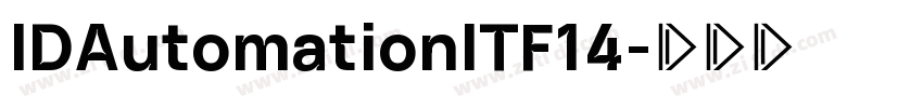 IDAutomationITF14字体转换