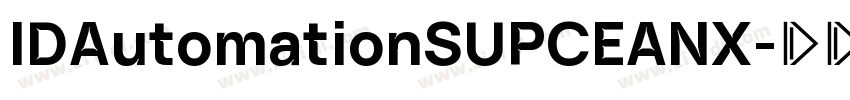 IDAutomationSUPCEANX字体转换