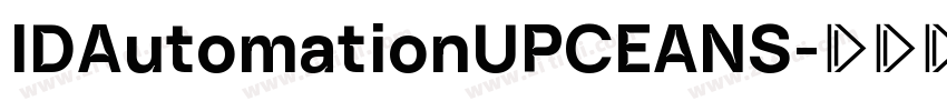 IDAutomationUPCEANS字体转换
