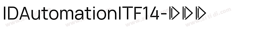 IDAutomationITF14字体转换