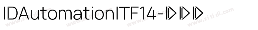 IDAutomationITF14字体转换
