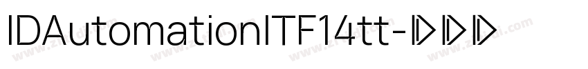 IDAutomationITF14tt字体转换