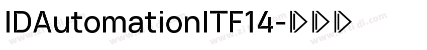 IDAutomationITF14字体转换