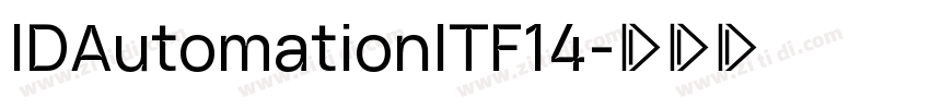 IDAutomationITF14字体转换