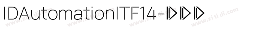 IDAutomationITF14字体转换