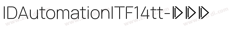 IDAutomationITF14tt字体转换