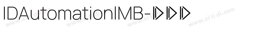 IDAutomationlMB字体转换