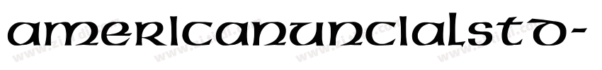 AmericanUncialStd字体转换 AmericanUncialStd字体转换