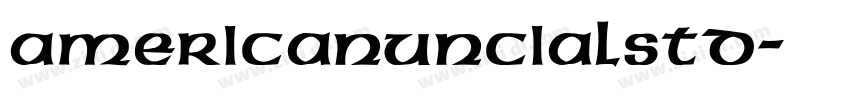 AmericanUncialStd字体转换 AmericanUncialStd字体转换