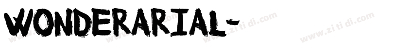 WonderArial字体转换