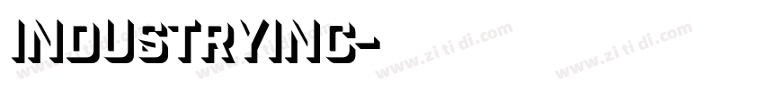industryInc字体转换