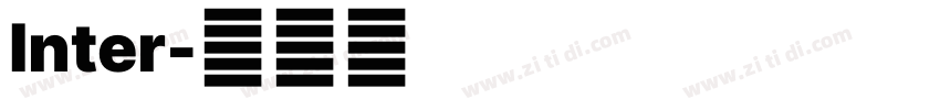 Inter字体转换
