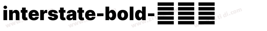 interstate-bold字体转换