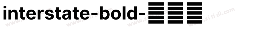 interstate-bold字体转换