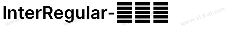 InterReguIar字体转换