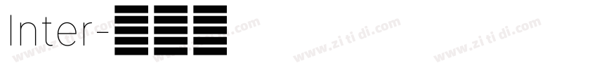 Inter字体转换
