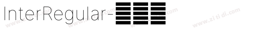 InterReguIar字体转换