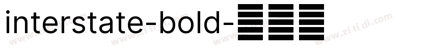 interstate-bold字体转换