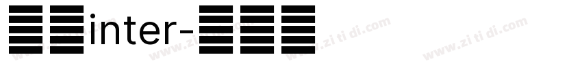 等距inter字体转换