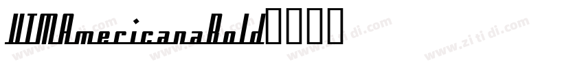 UTMAmericanaBold字体转换
