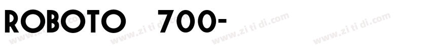 Roboto精简粗体700字体转换