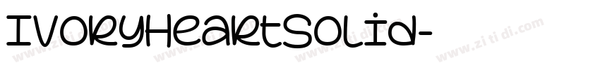 IvoryHeartSolid字体转换