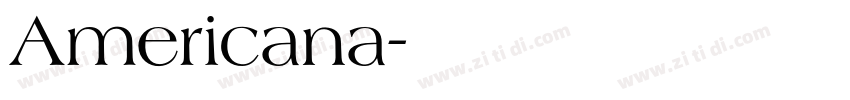 Americana字体转换