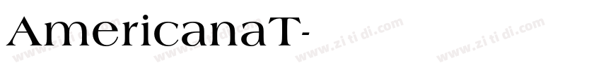 AmericanaT字体转换
