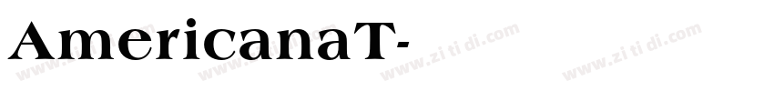 AmericanaT字体转换