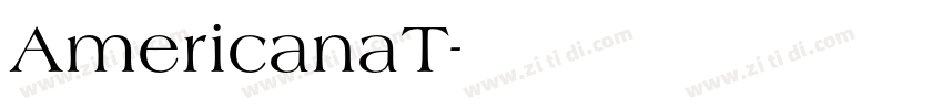 AmericanaT字体转换