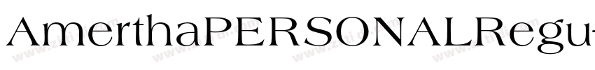 AmerthaPERSONALRegu字体转换