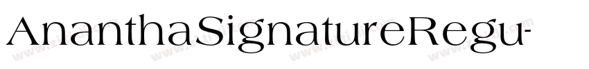 AnanthaSignatureRegu字体转换