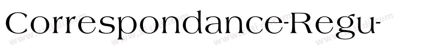 Correspondance-Regu字体转换