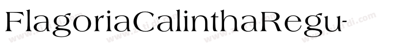 FlagoriaCalinthaRegu字体转换