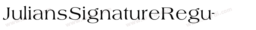 JuliansSignatureRegu字体转换