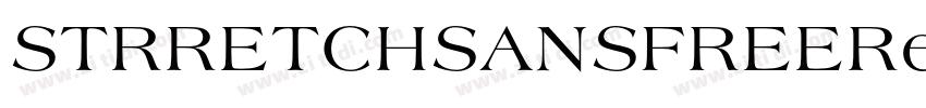 STRRETCHSANSFREERegu字体转换