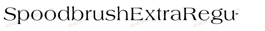 SpoodbrushExtraRegu字体转换