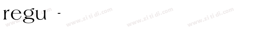 regu腊肉字体转换