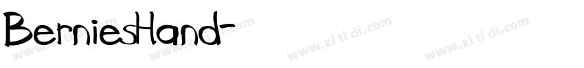 BerniesHand字体转换