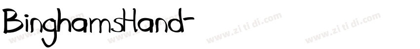BinghamsHand字体转换